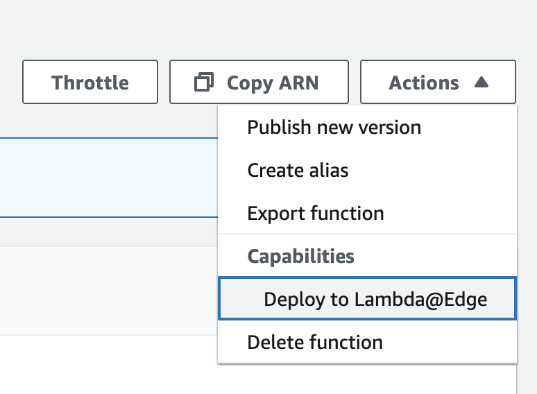 deploy lambda to edge