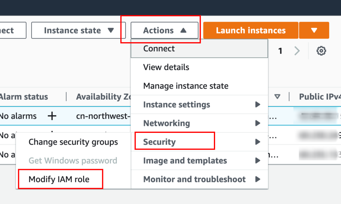 Set EC2 Role